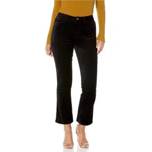 NEW PAIGE femme velvet jean in black overdye