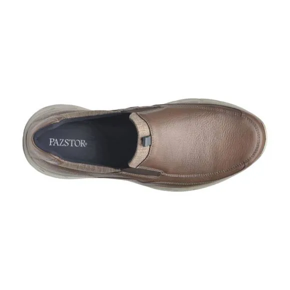 NEW PAZSTOR men's mocassin abdiel in dark brown