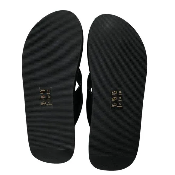 NEW Rag &amp; Bone Parker Thong Sandals Womens 5 EU 35 Leather Flip Flops Black