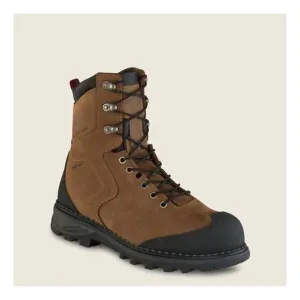 NEW RED WING SHOES men's burnside composite toe 8 inch work boots in brown