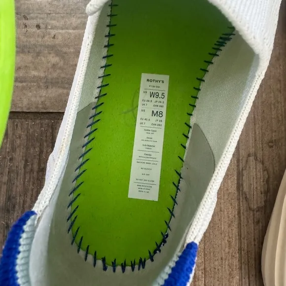 New Rothy’s The City Slip On Sneaker Women’s size 9.5