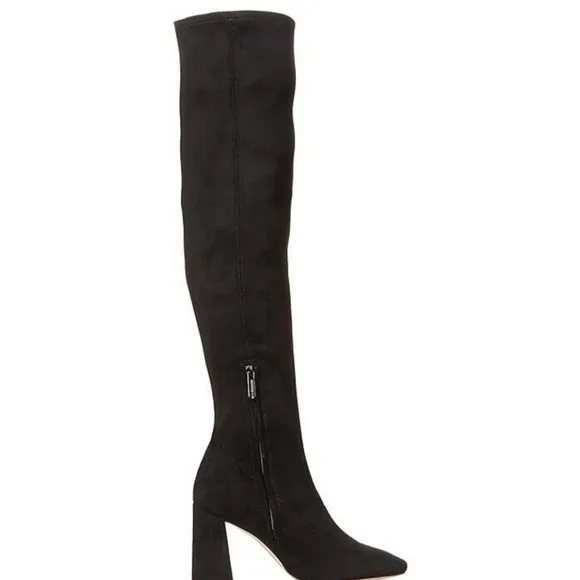 New! Sam Edelman Cosette Over-The-Knee Boots Black Sz 10.5 $225