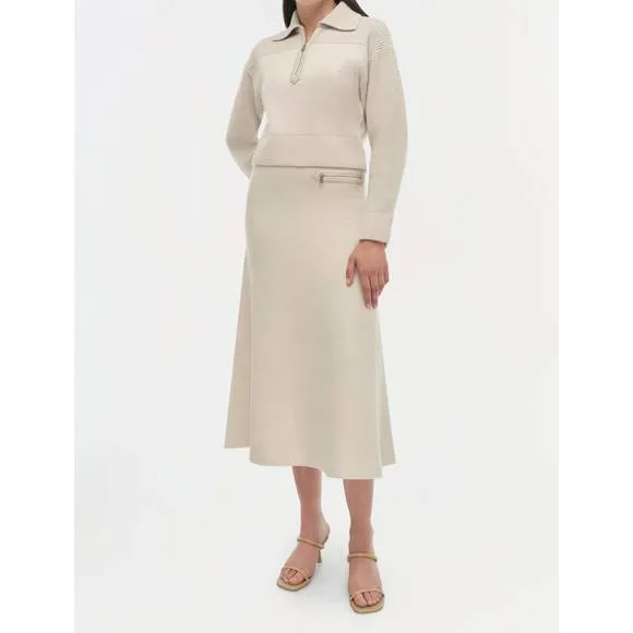 NEW SIMKHAI kellie sweater in cream multi