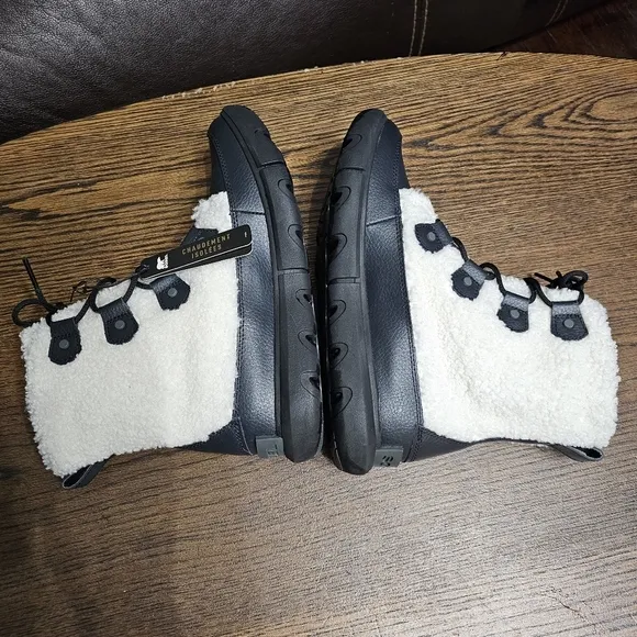 NEW Sorel Explorer II Joan Cozy Boot White/Black Sea Salt Size Women's 10