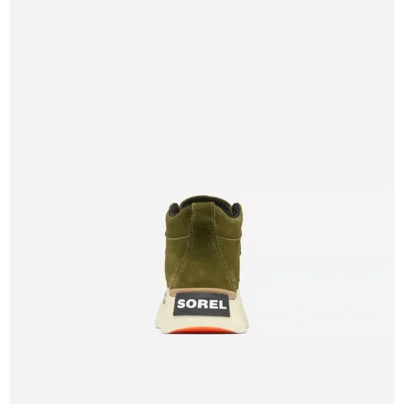 NEW SOREL kid's out n about iv boots in utility green / black