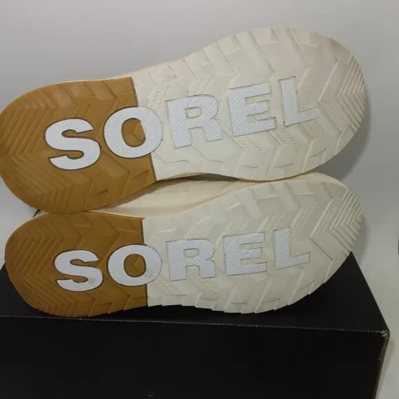NEW Sorel Out N About III Low Women's 9 Sneakers Shoes Sea Salt Chalk Cream