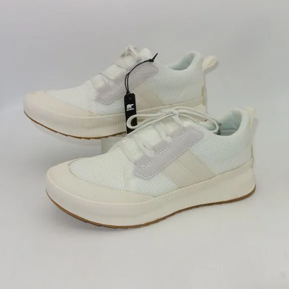 NEW Sorel Out N About III Low Women's 9 Sneakers Shoes Sea Salt Chalk Cream