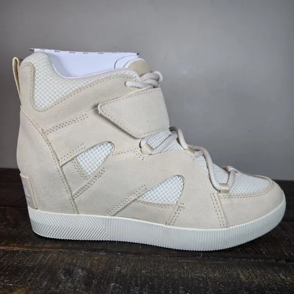 NEW Sorel Out 'N About Sport Wedge Womens Size 8.5 Waterproof Boots Chalk Nova
