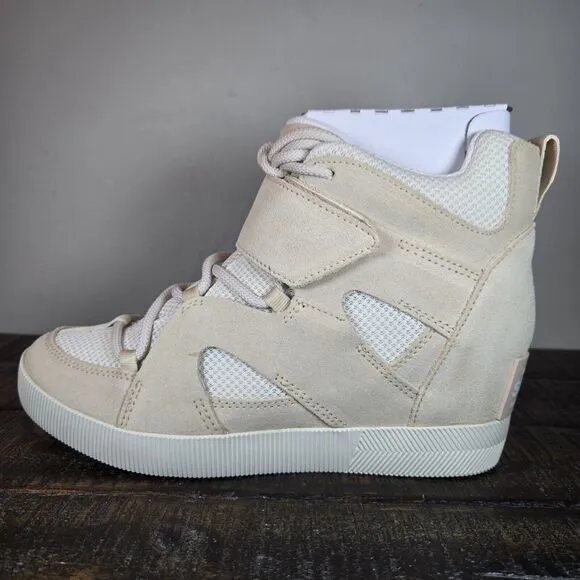 NEW Sorel Out 'N About Sport Wedge Womens Size 8.5 Waterproof Boots Chalk Nova