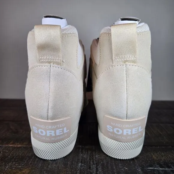 NEW Sorel Out 'N About Sport Wedge Womens Size 8.5 Waterproof Boots Chalk Nova