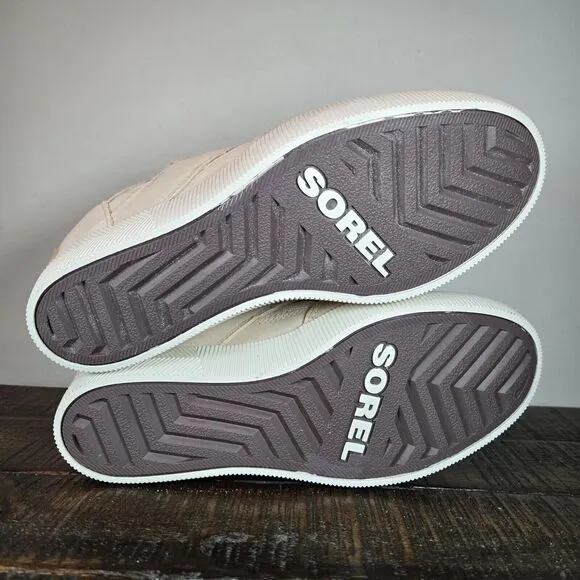 NEW Sorel Out 'N About Sport Wedge Womens Size 8.5 Waterproof Boots Chalk Nova