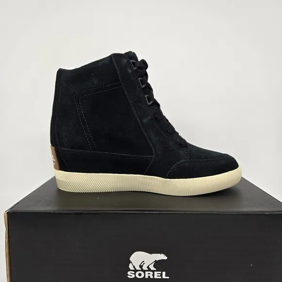 New SOREL Out N About Wedge Sneaker Women's Shoes Size 7.5