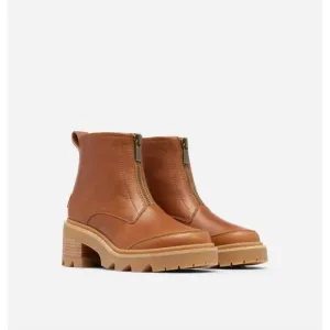 NEW SOREL women's joan now zip boot in velvet tan / gum 2