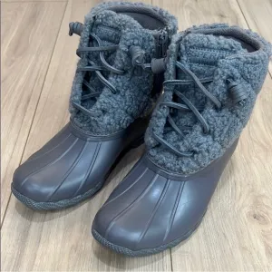 New Sperry Women's Gray Duck Boots