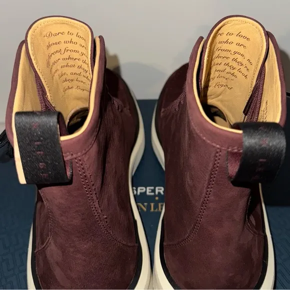 NEW Sperry X John Legend Commodore Boot Men’s Fashion Boot Sz 9.5 Oxblood