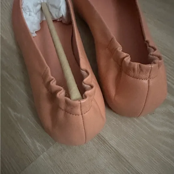 New Tory Birch Claire leather ballet flat shoes size 8