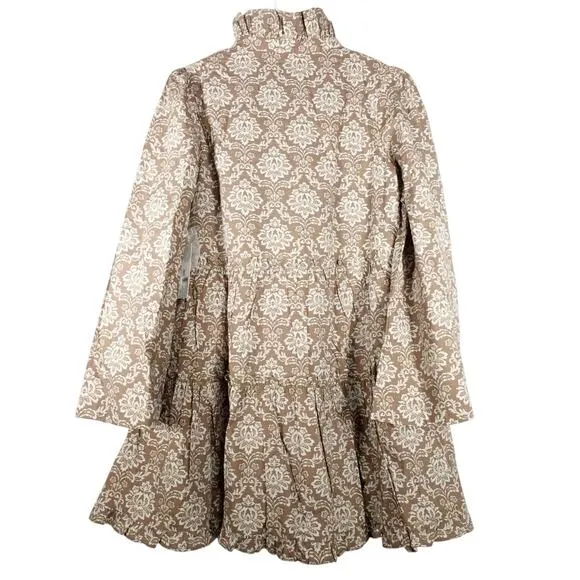 New Tuckernuck Hyacinth House Moss Printed Floral Mini Dress Cotton XS 1459-ZZ