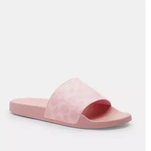 New! Udele Sport Slide In Signature Canvas, Powder Pink SIZE 7