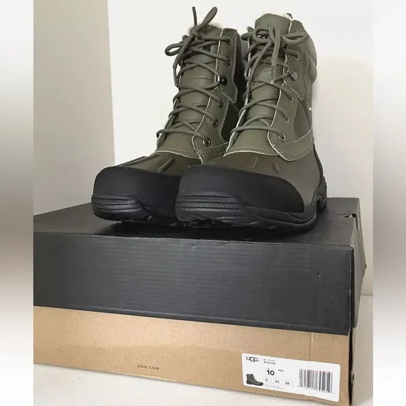 New UGG Men Felton Waterproof Lace Up Men's Winter Boots Size 10