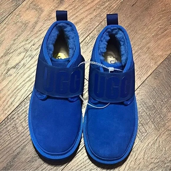 NEW - UGG Neumel Classic Chukka Boots Waterproof Suede Blue Women 5