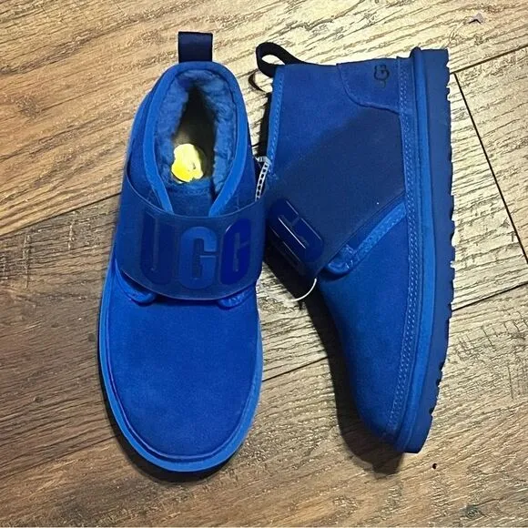 NEW - UGG Neumel Classic Chukka Boots Waterproof Suede Blue Women 5