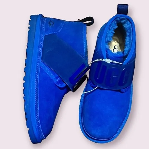 NEW - UGG Neumel Classic Chukka Boots Waterproof Suede Blue Women 5