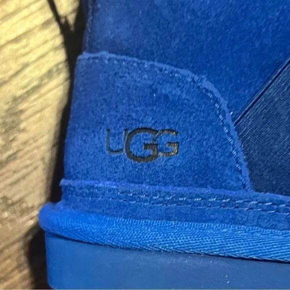 NEW - UGG Neumel Classic Chukka Boots Waterproof Suede Blue Women 5