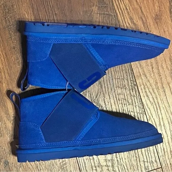 NEW - UGG Neumel Classic Chukka Boots Waterproof Suede Blue Women 5