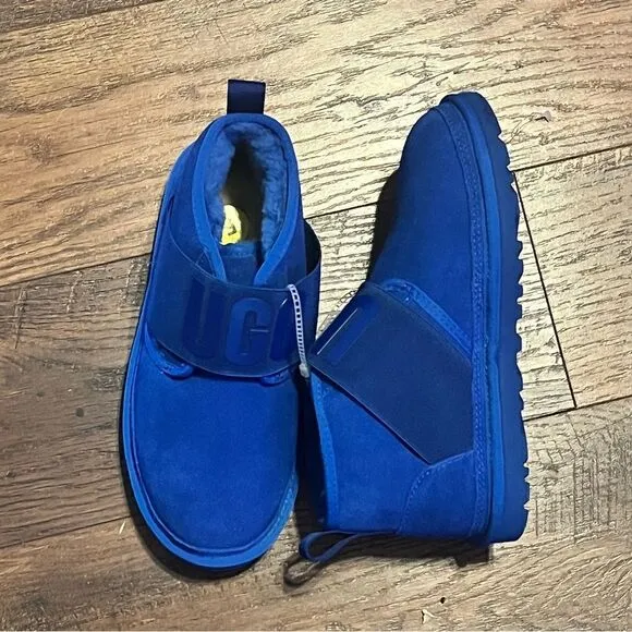 NEW - UGG Neumel Classic Chukka Boots Waterproof Suede Blue Women 5