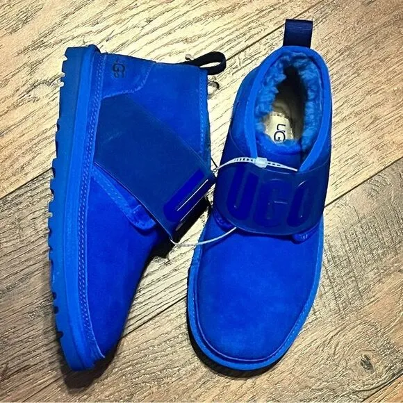 NEW - UGG Neumel Classic Chukka Boots Waterproof Suede Blue Women 5
