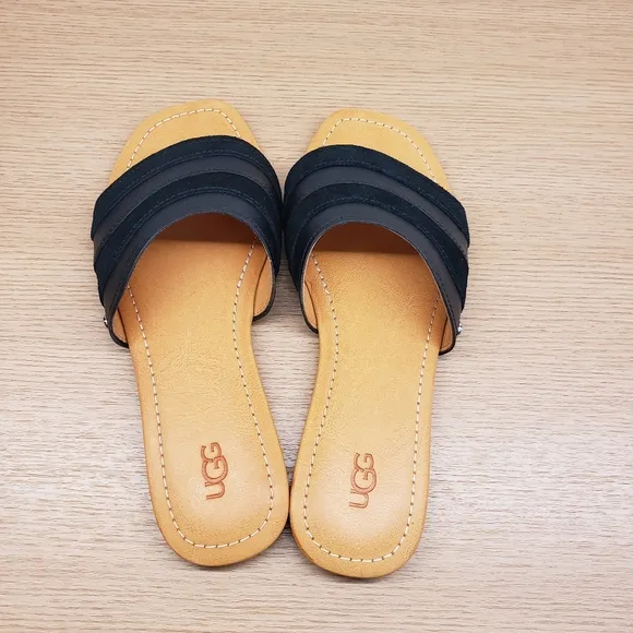 New UGG Sandals Slides Women Ximena leather Flip Flop