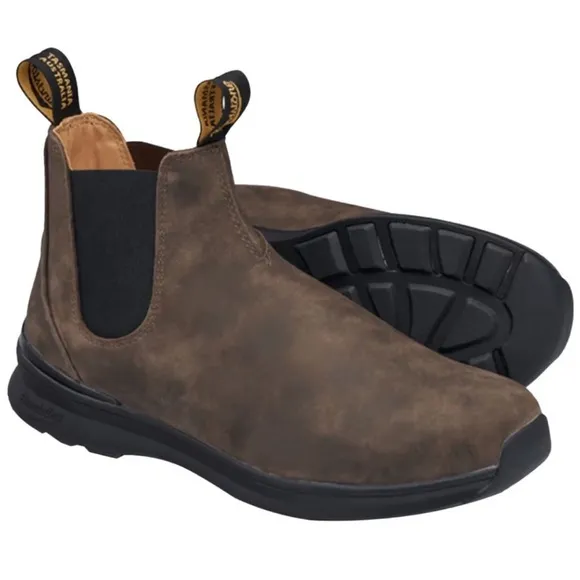 New US Size 9 Blundstone Elastic Sided Chelsea Boots Rustic Brown #2144