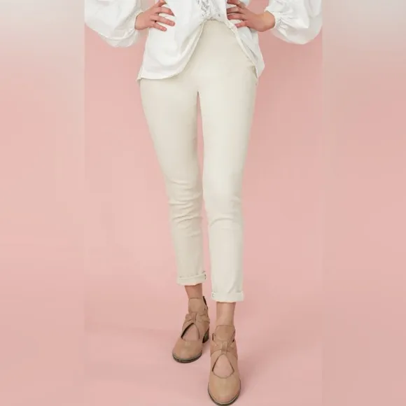 NEW with tags (NWT) BRYTNY HIGH-WAISTED DENIM IN ECRU