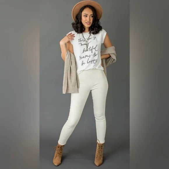 NEW with tags (NWT) BRYTNY HIGH-WAISTED DENIM IN ECRU