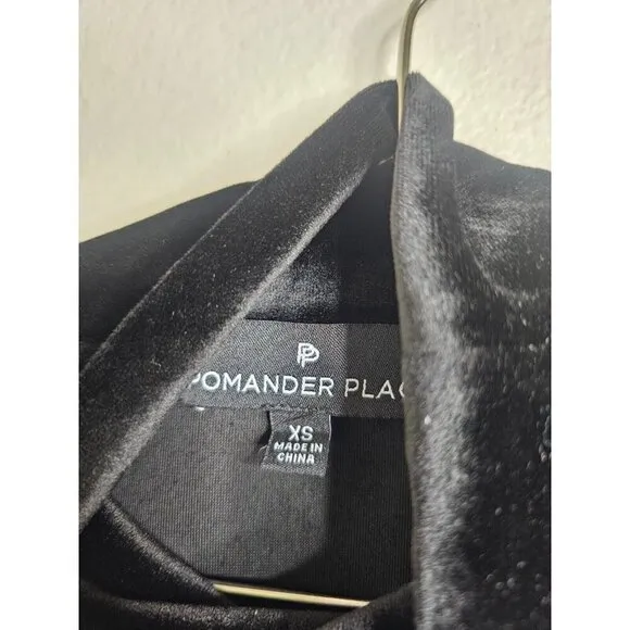 New without tags Pomander Place Tuckernut Black Velvet Mottershead Dress SZ XS