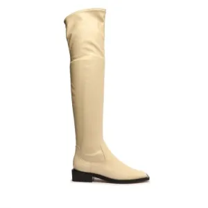 New Schutz-shoes XGuily Up Leather Boot SCHUTZ cream tall crab 7.5 zip up