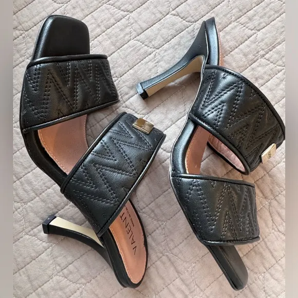 NEW🚨Valentino by Mario Valentino Jackie Slide Sandals, Black Sz. 8