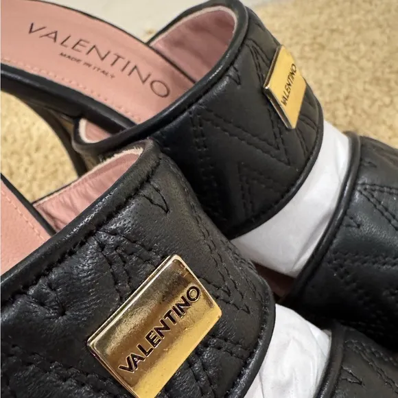 NEW🚨Valentino by Mario Valentino Jackie Slide Sandals, Black Sz. 8
