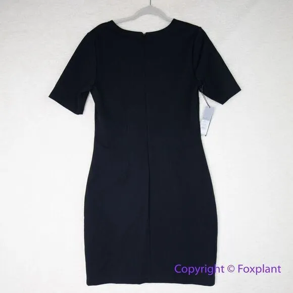 New! White House Black Market AURA Short-Sleeve Sculpting Sheath‎ Dress, size 12