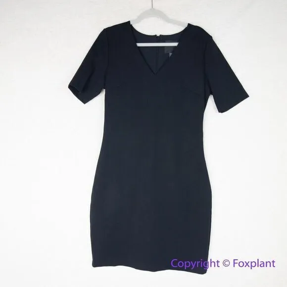 New! White House Black Market AURA Short-Sleeve Sculpting Sheath‎ Dress, size 12