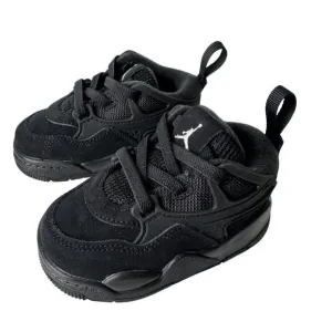 NIB Air Jordan 4 RM Baby Toddler Shoes Sneakers Black White Size 4C