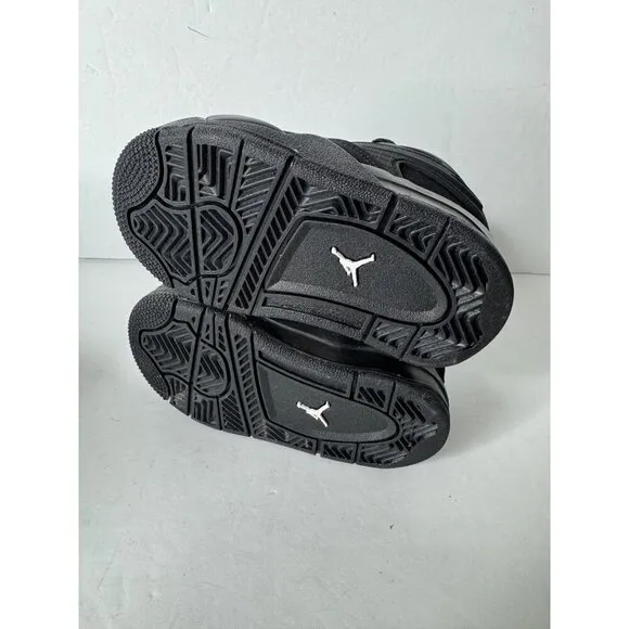NIB Air Jordan 4 RM Baby Toddler Shoes Sneakers Black White Size 4C