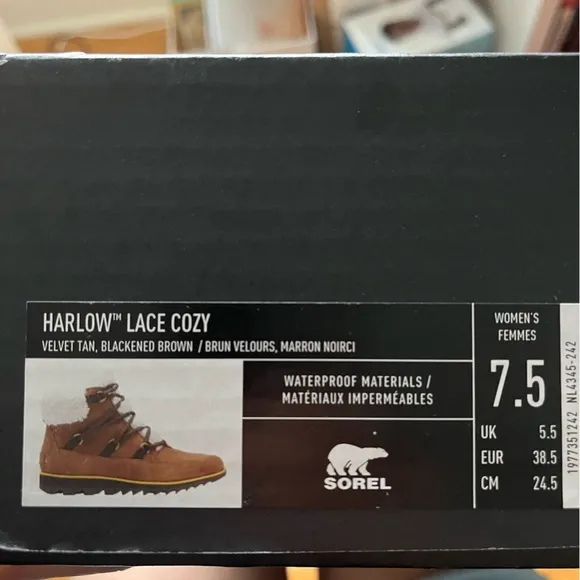 NIB HARLOW™ LACE COZY BOOTS | Brown fur sherpa Size 7.5