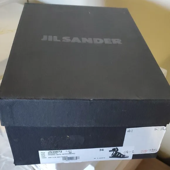 Nib Jil Sanded Black Strappy Leather Sandals
