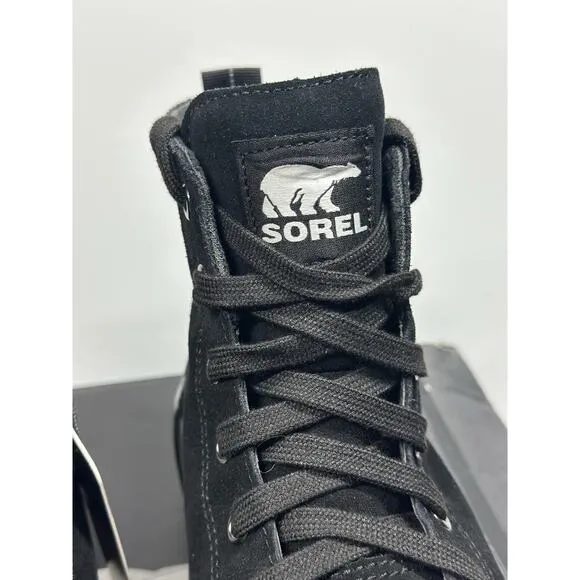 NIB Men's Shoes Sorel CHEYANNE METRO II Waterproof Sneaker Boots Size 8 BLACK