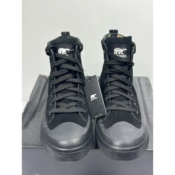 NIB Men's Shoes Sorel CHEYANNE METRO II Waterproof Sneaker Boots Size 8 BLACK