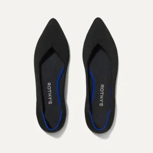 NIB Solid Black The Point Rothy’s size 8.5