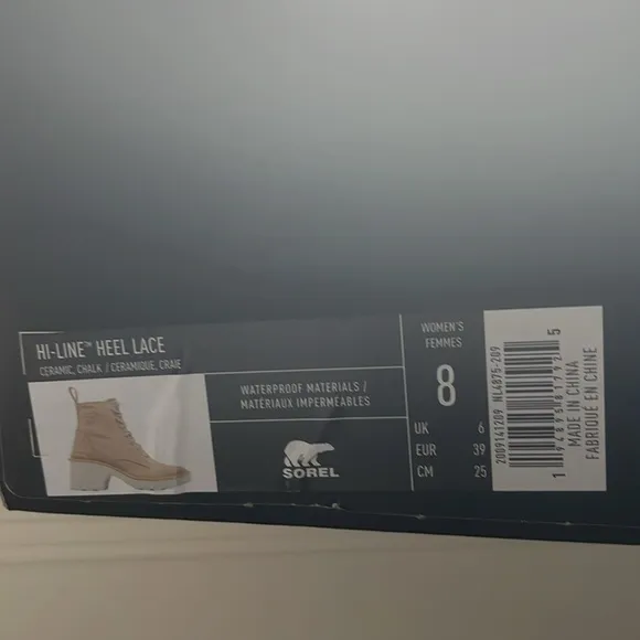 NIB Sorel hi-line heel lacce boots
