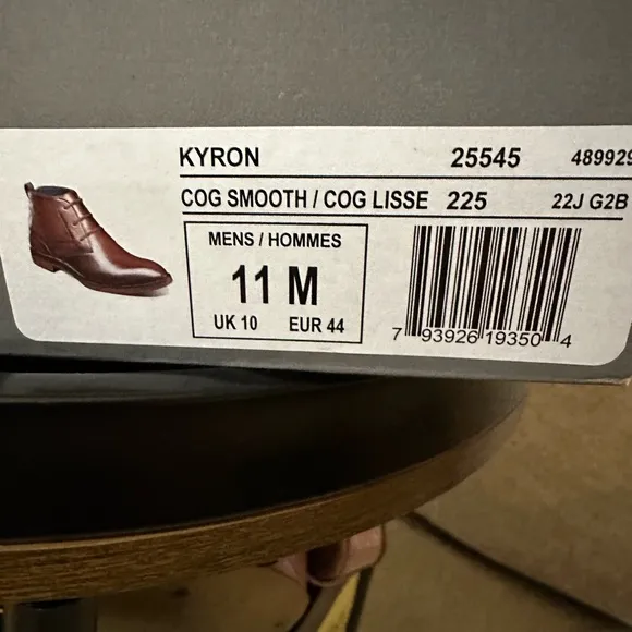 NIB Stacy Adams Brown Leather Men's Ankle Boots