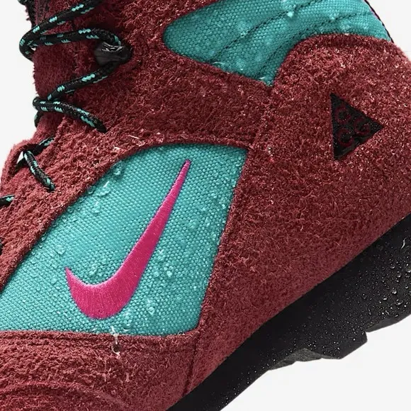 Nike ACG Torre Mid Waterproof Red Pinksicle Boots Men 8 Hiking Shoes FD0212-600